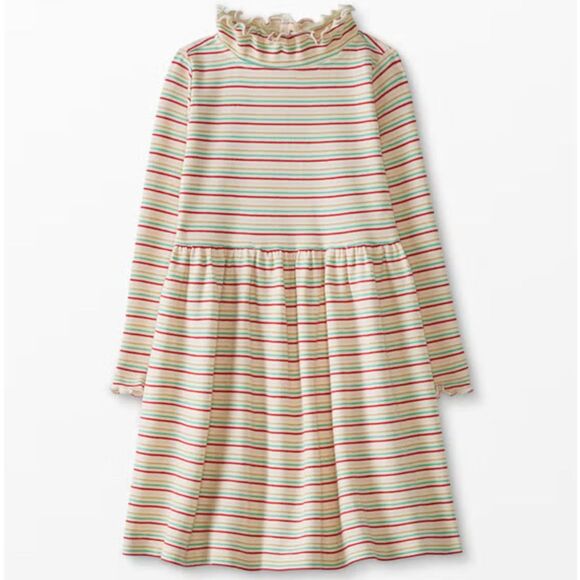 Hanna Andersson Stripe Lurex Rib Dress - 3T (Orig. $48) - Picture 1 of 7